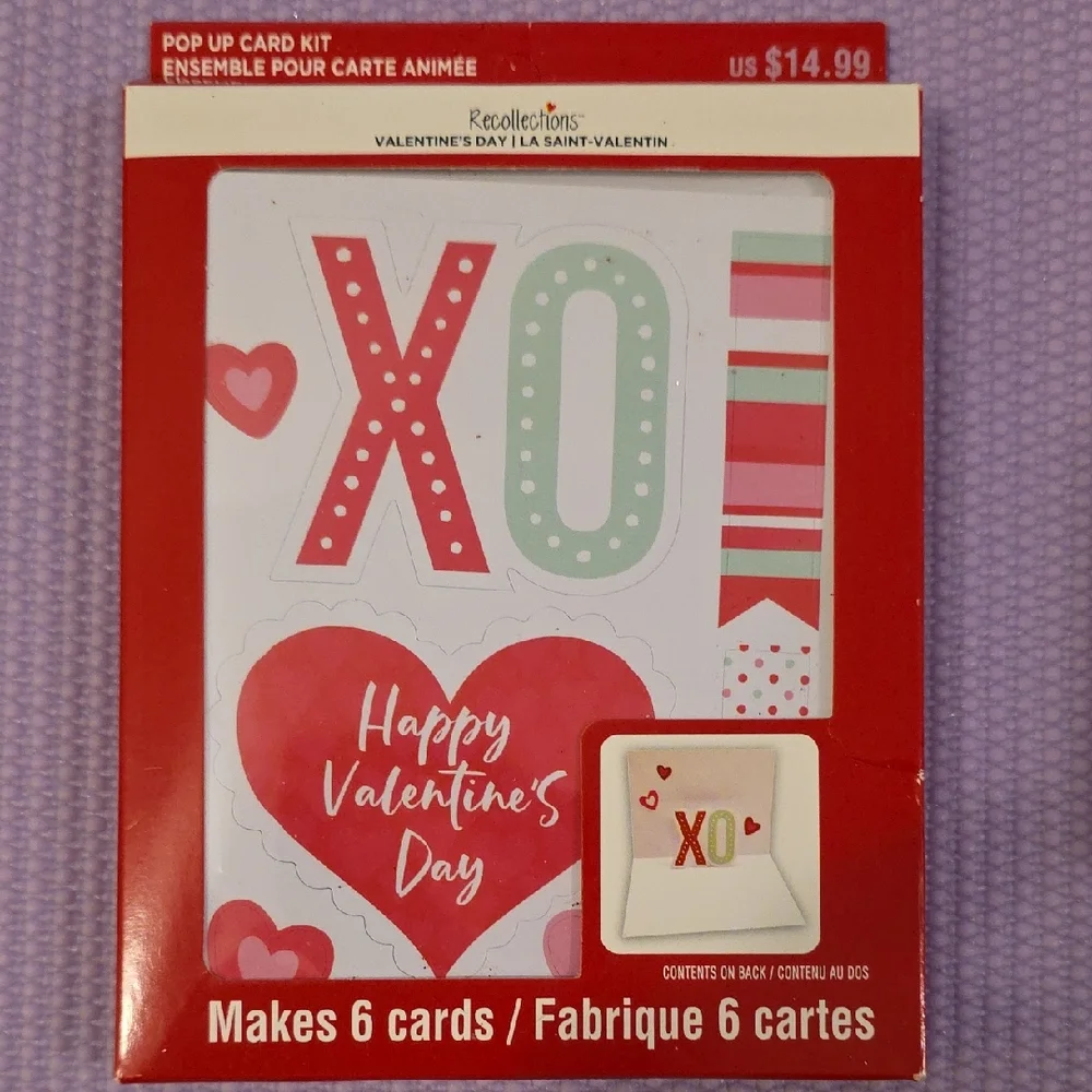 Recollections Valentine's Day Card Kit - Red, Pink, White
